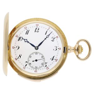 Small Swiss gold minute repeating pocket watch Circa 1910