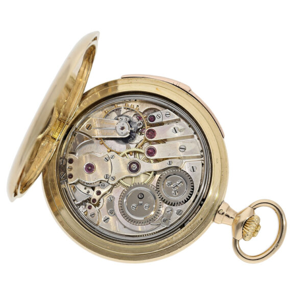 Small Swiss gold minute repeating pocket watch Circa 1910 Small Swiss gold minute repeating pocket watch Circa 1910