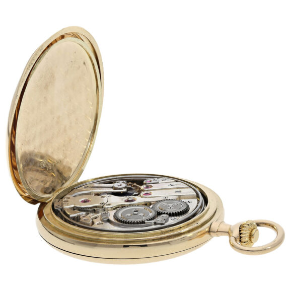 Small Swiss gold minute repeating pocket watch Circa 1910 Small Swiss gold minute repeating pocket watch Circa 1910