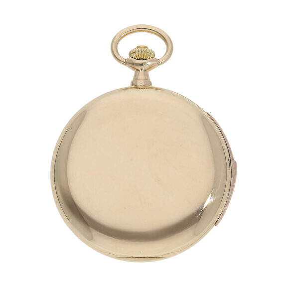 Small Swiss gold minute repeating pocket watch Circa 1910 Small Swiss gold minute repeating pocket watch Circa 1910
