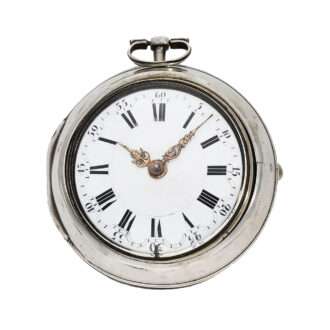 Dutch silver pair-cased Oignon pocket watch Circa 1725
