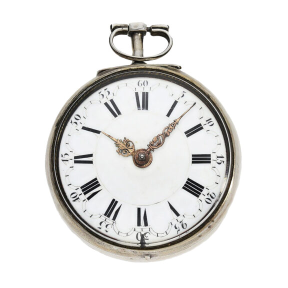 Dutch silver pair-cased Oignon pocket watch Circa 1725 Dutch silver pair-cased Oignon pocket watch Circa 1725