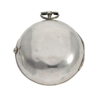 Dutch silver pair-cased Oignon pocket watch Circa 1725