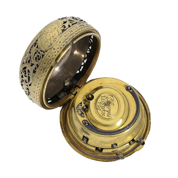English pair-cased repeating watch in a shagreen case Circa 1720 English pair-cased repeating watch in a shagreen case Circa 1720