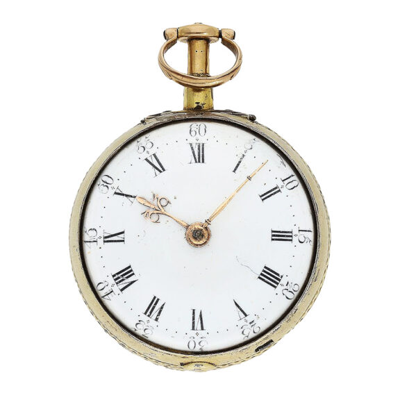 English pair-cased repeating watch in a shagreen case Circa 1720 English pair-cased repeating watch in a shagreen case Circa 1720