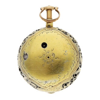 English pair-cased repeating watch in a shagreen case Circa 1720