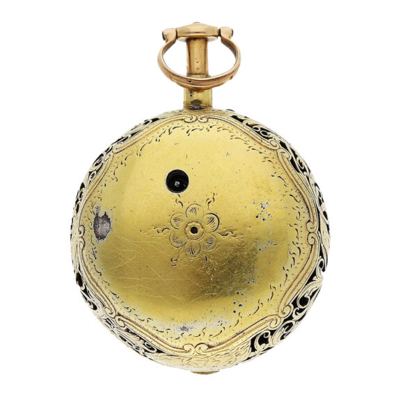 English pair-cased repeating watch in a shagreen case Circa 1720 English pair-cased repeating watch in a shagreen case Circa 1720