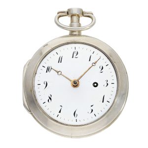 German silver watch with experimental escapement Circa 1780