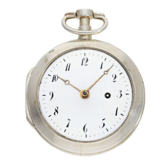 German silver watch with experimental escapement Circa 1780