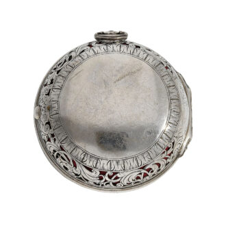English silver one-handed pocket watch with alarm Circa 1690