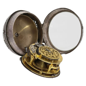 Large French silver verge oignon pocket watch Circa 1690 Large French silver verge oignon pocket watch Circa 1690