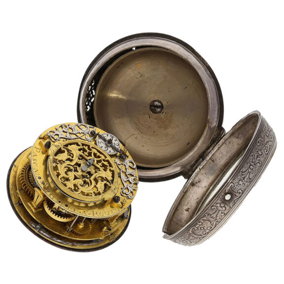 Large French silver verge oignon pocket watch Circa 1690 Large French silver verge oignon pocket watch Circa 1690