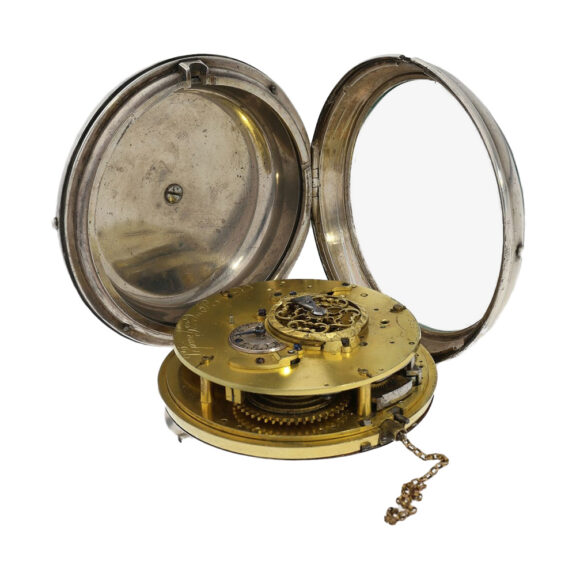 French silver repeating coach clock with alarm Circa 1800 French silver repeating coach clock with alarm Circa 1800