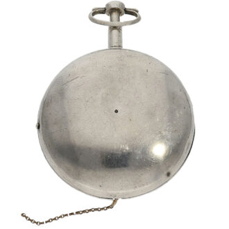 French silver repeating coach clock with alarm Circa 1800