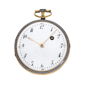 Exquisite Swiss gold and enamel verge pocket watch Circa 1790