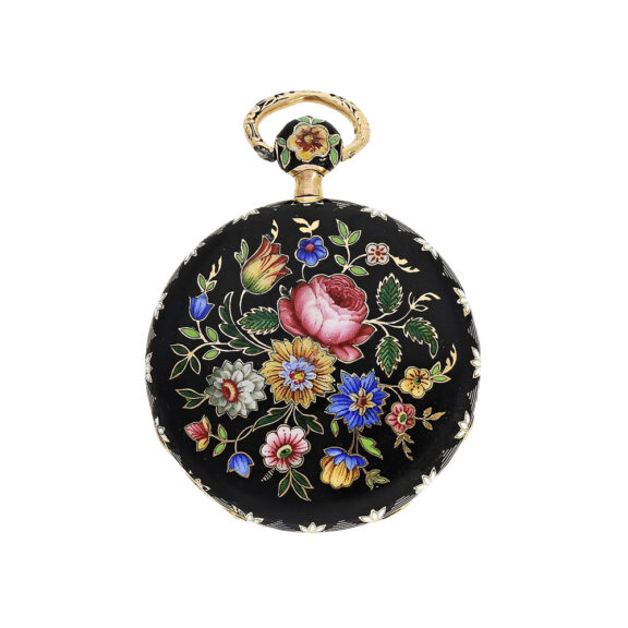 Swiss gold and enamel watch for the Ottoman market Circa 1855 Swiss gold and enamel watch for the Ottoman market Circa 1855