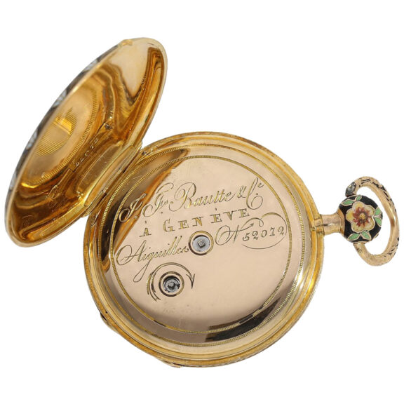 Swiss gold and enamel watch for the Ottoman market Circa 1855 Swiss gold and enamel watch for the Ottoman market Circa 1855