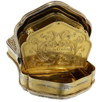 Bohemian snuff box with concealed verge watch Circa 1720-1730