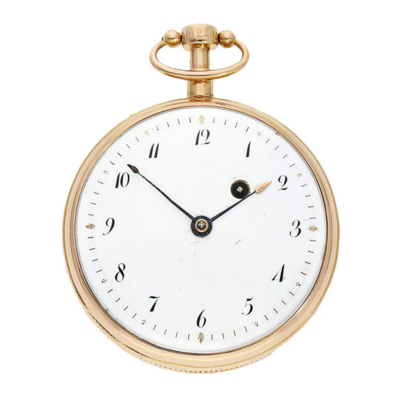 French pink gold minute repeating cylinder watch Circa 1810