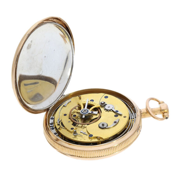 French pink gold minute repeating cylinder watch Circa 1810 French pink gold minute repeating cylinder watch Circa 1810