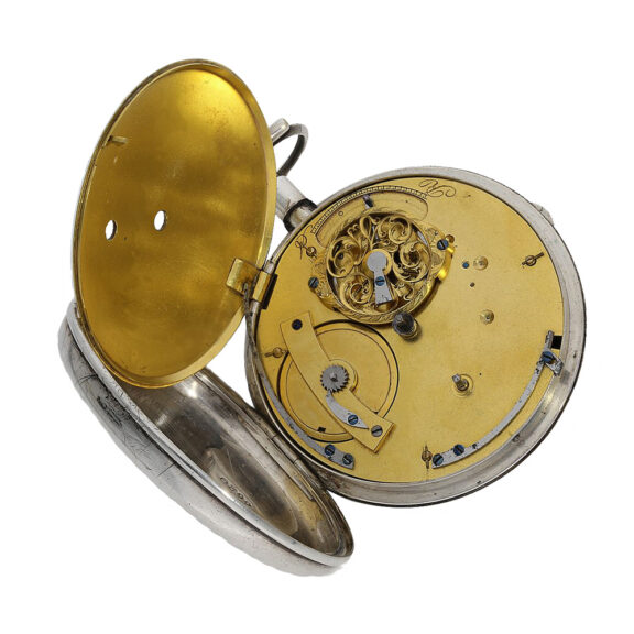French silver pocket watch with wandering hours Circa 1820 French silver pocket watch with wandering hours Circa 1820