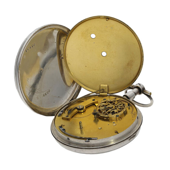 French silver pocket watch with wandering hours Circa 1820 French silver pocket watch with wandering hours Circa 1820