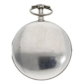 French silver pocket watch with wandering hours Circa 1820