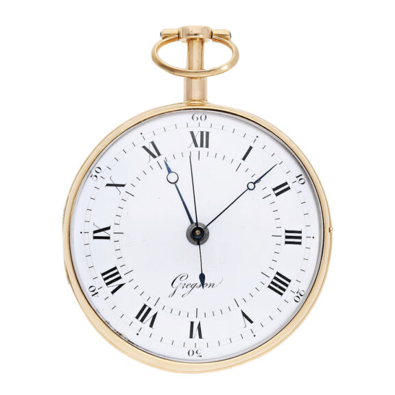 French gold quarter repeating à toc pocket watch Circa 1780 French gold quarter repeating à toc pocket watch Circa 1780