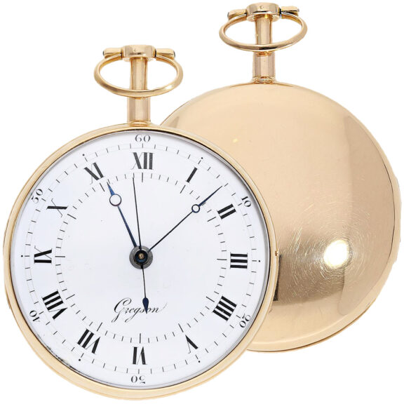 French gold quarter repeating à toc pocket watch Circa 1780