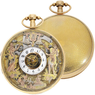 French verge watch with Jacquemart figure automaton Circa 1800