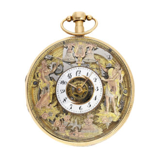 French verge watch with Jacquemart figure automaton Circa 1800