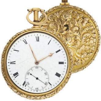 English 18K gold repeater with stoppable seconds Circa 1815