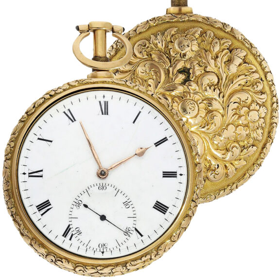 English 18K gold repeater with stoppable seconds Circa 1815 English 18K gold repeater with stoppable seconds Circa 1815