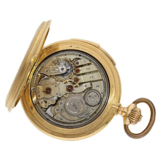 Swiss minute repeating watch with two jacquemarts Circa 1890