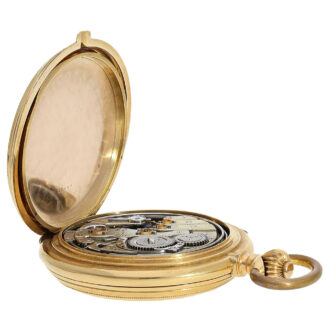 Swiss minute repeating watch with two jacquemarts Circa 1890