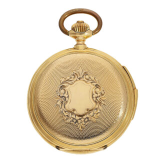 Swiss minute repeating watch with two jacquemarts Circa 1890