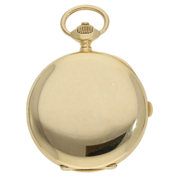 Rare Swiss gold chronometer with chronograph Circa 1911 Rare Swiss gold chronometer with chronograph Circa 1911