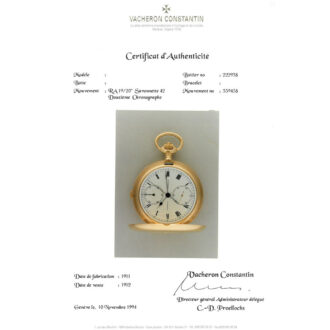 Rare Swiss gold chronometer with chronograph Circa 1911 Rare Swiss gold chronometer with chronograph Circa 1911