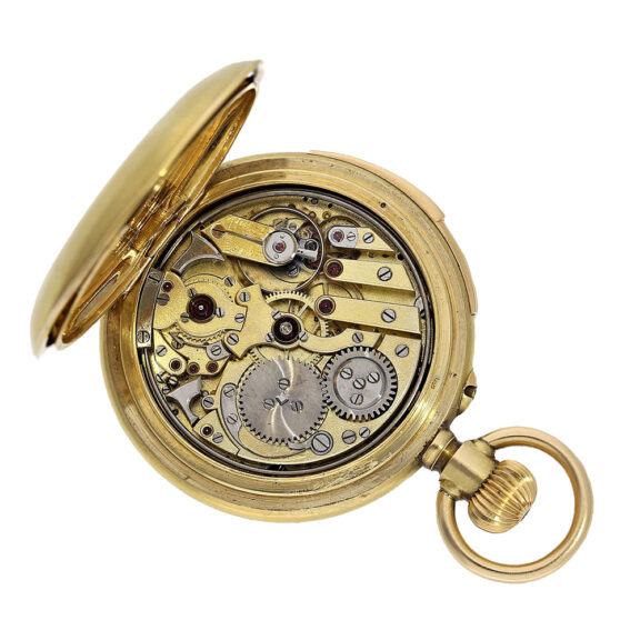 Swiss 18K gold minute repeating ladies lever watch Circa 1880 Swiss 18K gold minute repeating ladies lever watch Circa 1880