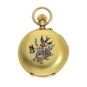 Swiss 18K gold minute repeating ladies lever watch Circa 1880