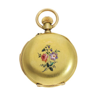 Swiss 18K gold minute repeating ladies lever watch Circa 1880
