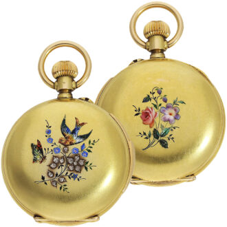 Swiss 18K gold minute repeating ladies lever watch Circa 1880