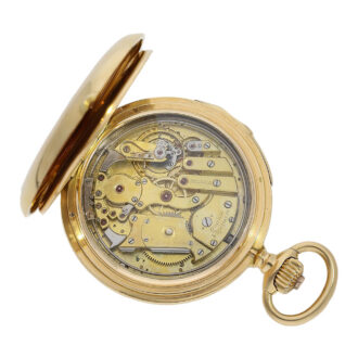Rare Swiss gold minute repeating pocket watch Circa 1885
