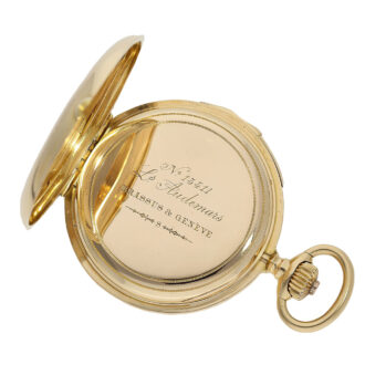 Rare Swiss gold minute repeating pocket watch Circa 1885