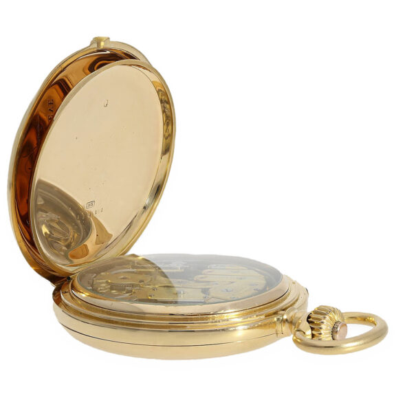 Rare Swiss gold minute repeating pocket watch Circa 1885 Rare Swiss gold minute repeating pocket watch Circa 1885