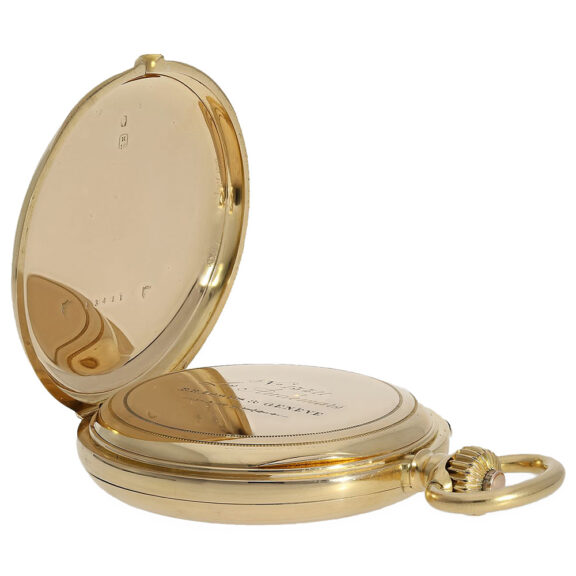 Rare Swiss gold minute repeating pocket watch Circa 1885 Rare Swiss gold minute repeating pocket watch Circa 1885