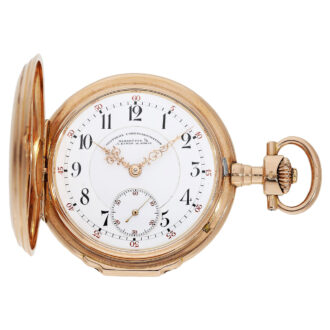 German gold Glashütte watch with wrong inscription Circa 1898