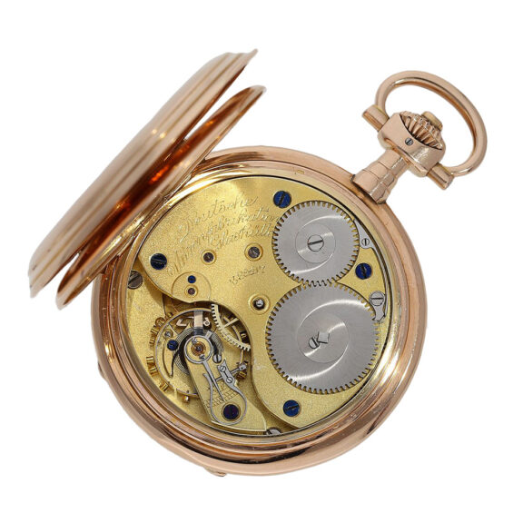 German gold Glashütte watch with wrong inscription Circa 1898 German gold Glashütte watch with wrong inscription Circa 1898