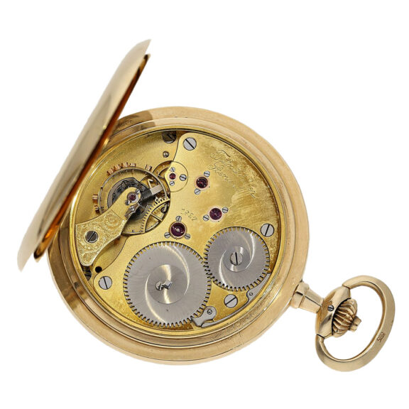 German gold Glashütte hunting cased pocket watch Circa 1927 German gold Glashütte hunting cased pocket watch Circa 1927