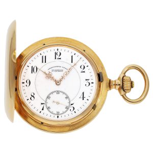 Impressive gold Glashütte hunting cased watch Circa 1905